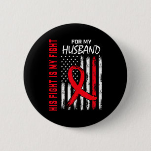 Husband Hartziekte Bewustzijn Maand Producten Ame Ronde Button 5,7 Cm