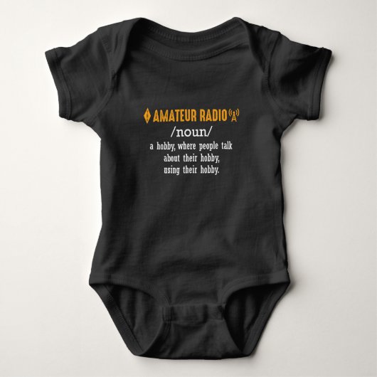 Husband Hobby Amateur Radio Operator Definition Romper (Voorkant)