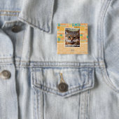 Husband Kitteh Vierkante Button 5,1 Cm (In situ)