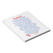 Husband Love Notitieblok (Schuin)