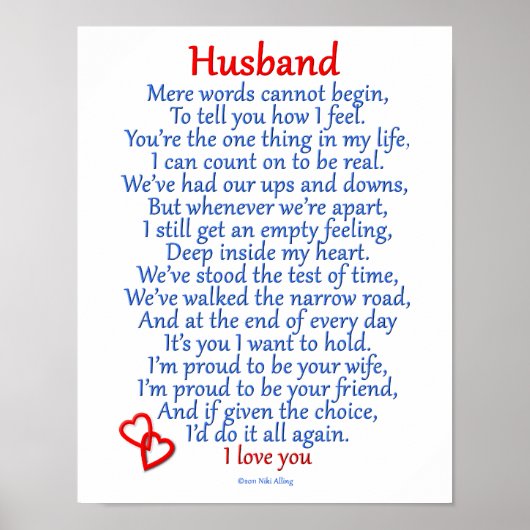Husband Love Poster (Voorkant)