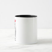 Husband Nutritional Facts Jokes Puns Funny Coffee Mok (Midden)