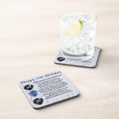 Husband Poem - 50e verjaardag Bier Onderzetter (Rechterzijde)