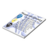 Husband Poem - 65th Birthday Notitieblok (Gedraaid)