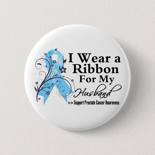 Husband Prostate Cancer Ronde Button 5,7 Cm (Voorkant)