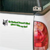 Husband Ride Stud Bumpersticker Horse Funny (Op Truck)