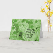 Husband St. Patrick's Irish rozen Kaart (Gele Bloem)