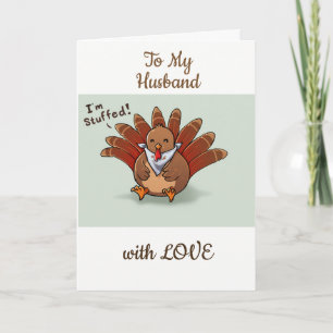 **HUSBAND** THANKSGIVING VERLIES EN ROMANCE FEESTDAGEN KAART