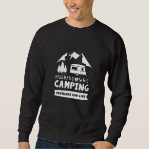 Husband Wife Camping Partners voor het leven Trui