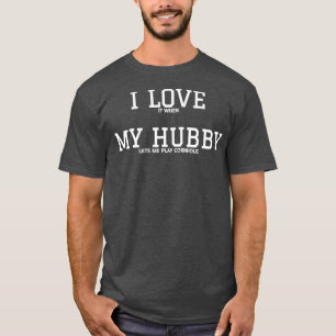 Husband Wife Cornhole Funny Married Bar Beer T-shirt