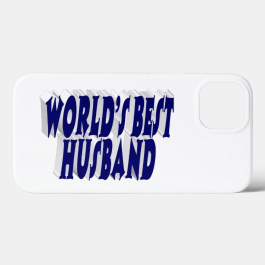 Husband with dark blue text  Case-Mate iPhone case (Achterkant (horizontaal))