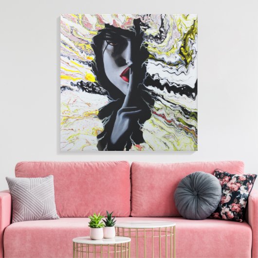 Hush Canvas Afdruk (Insitu (Woonkamer))