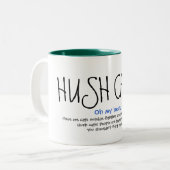 HUSH CATS! De mok! Tweekleurige Koffiemok (Voorkant links)