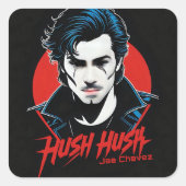 HUSH HUSH ART STICKER (Voorkant)