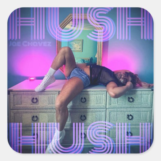 HUSH HUSH Hoesje Art Sticker (Voorkant)