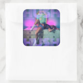 HUSH HUSH Hoesje Art Sticker (Tas)