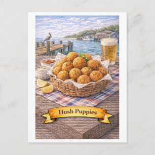 Hush Puppies (Amerikaanse Voedsel Serie) Briefkaart