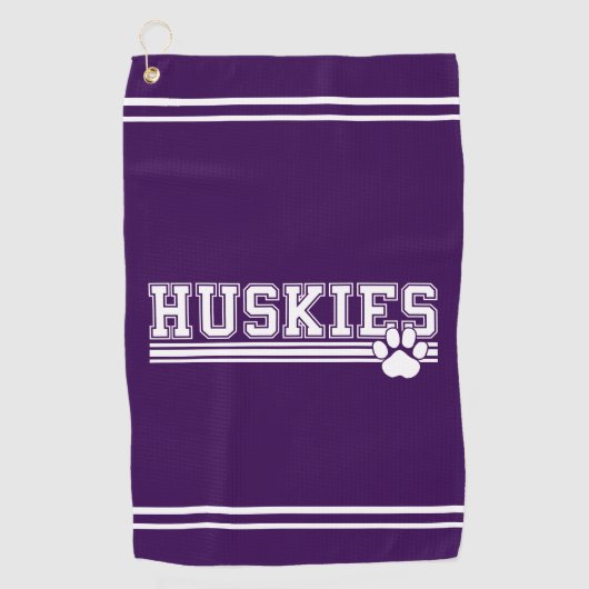 Huskies Golfhanddoek (Voorkant)