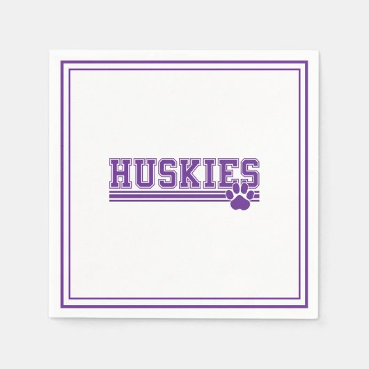 Huskies Paper Servet (Voorkant)