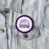 Huskies Pin Button (In situ)
