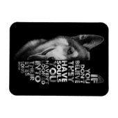 Husky als je niet gelooft dat ze zielen hebben T- Magneet (Horizontaal)