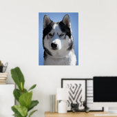 Husky Art Print Sled Dog Art Poster Husky Cadfts (Bureau à domicile)