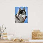 Husky Art Print Sled Dog Art Poster Husky Cadfts (Cuisine)
