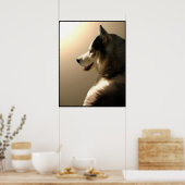 Husky Art Print Sled Dog Art Poster Husky Cadfts (Cuisine)