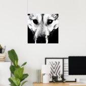 Husky Art Print Sled Dog Art Poster Wolf Pup Cadea (Bureau à domicile)