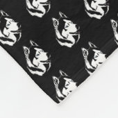 Husky Blanket Cool Siberian Husky Fleece Blanket (Hoek)