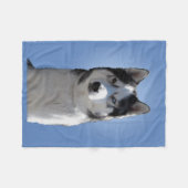 Husky Blanket Cool Siberian Husky Fleece Blanket Deken (Voorkant (Horizontaal))