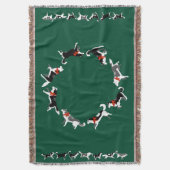 Husky Blanket Holiday Husky Dog Throw Blankets Deken (Voorkant Verticaal)