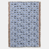 Husky Blanket Siberian Husky Dog Throw Blankets Bl Deken (Voorkant Verticaal)