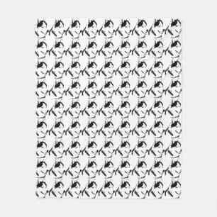 Husky Blanket Siberian Husky Sled Dog Blankets Bla Fleece Deken