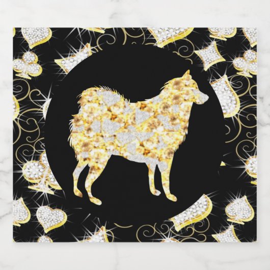 HUSKY BLING SPARKLING WIJNETIKET (Enkel label)