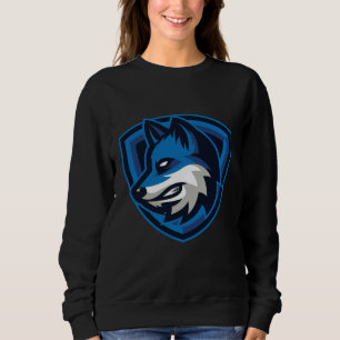 Husky Blue White Stile Trui