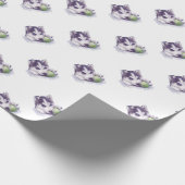 Husky Blues Cadeaupapier (Hoek)