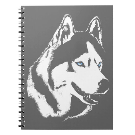Husky Carnet Sibérien Husky Cadeaux et Livres (Devant)