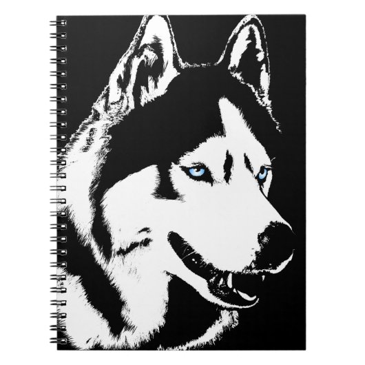 Husky Carnet Sibérien Husky Cadeaux et Livres (Devant)