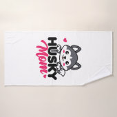 Husky Chig Maman Cute Kawaii Design (Serviette de bain)