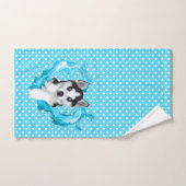 Husky Chipe bleu Coeur Points Garçons (Serviette à main)