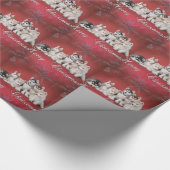 Husky Chistmas Cadeaupapier (Hoek)