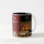 Husky Christmas Mug (Devant droit)