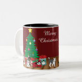 Husky Christmas Mug (Devant gauche)