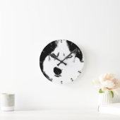 Husky Clock Wolf Husky Sled Dog Wall klok (Huis)