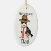 Husky Dad Ceramic Ornament (Rechts)