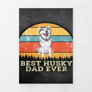 Husky Dad Day Canvas Drieluik Aankondiging