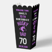 Husky Dad, Dog Dad Verjaardag Bedankdoosjes (Achterkant)