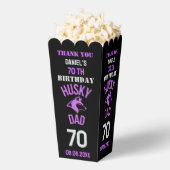 Husky Dad, Dog Dad Verjaardag Bedankdoosjes (Popped)