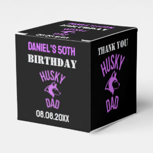 Husky Dad, Dog Dad Verjaardag Favoriet Dozen Bedankdoosjes